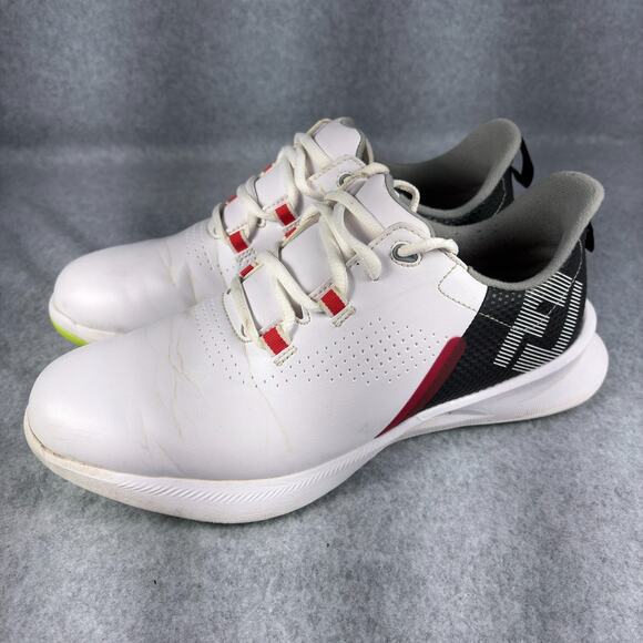 Footjoy FJ Fuel Spikeless Golf Shoes Size 6M White/Black/Red Strato-Lite Golfing main image 5